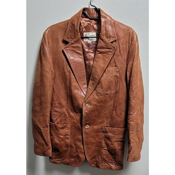 Vtg 1970s Remy Leather Fashions Jacket - Picture 1 of 11